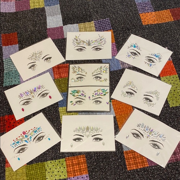 Colorful Eye Makeup Sticker Set - Picture 1 of 7